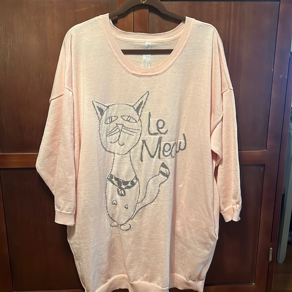 Melissa McCarthy Seven7 Le Meow Sweater